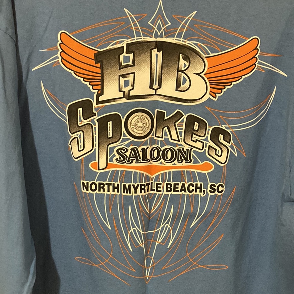 HB Spokes Saloon. N.Myrtle Beach. Long Sleeve Size:L New without Tags